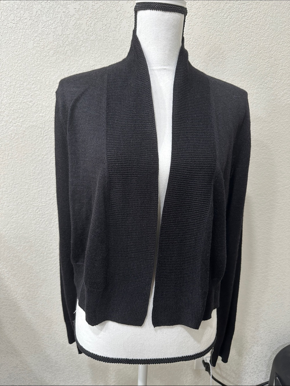 Michael Michael Kors Black Open-Front Women’s Sweater Cardigan